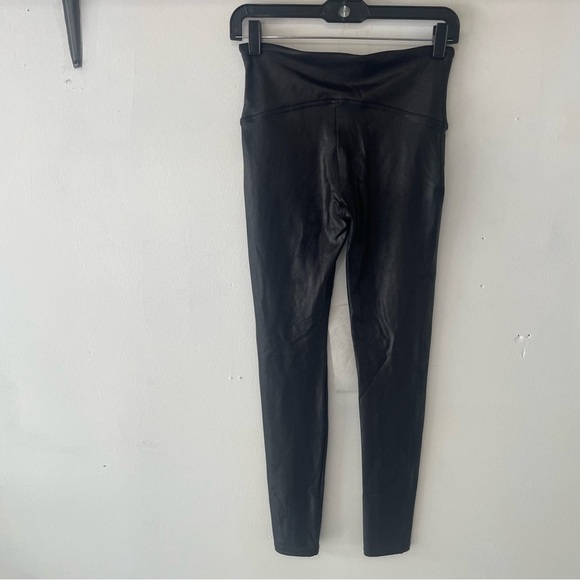 SPANX Black SPANXshape Faux Leather Leggings - 37259 - Picture 2 of 13
